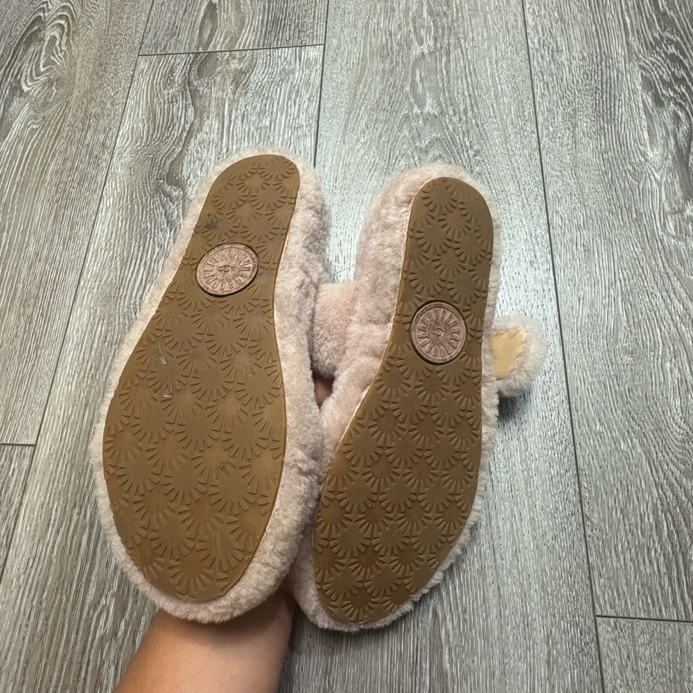 UGG Plush Shearling Slippers in pink - Picture 6 of 13